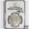 Image 1 : 1901-O Morgan Silver Dollar NGC-MS64