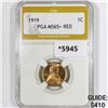 Image 1 : 1919 Wheat Cent PGA-MS65+ RED