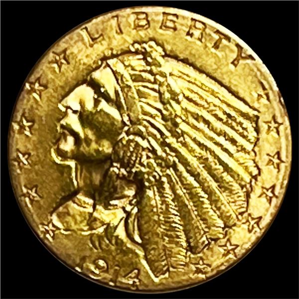 1914-D $2.50 Gold Quarter Eagle UNCIRCULATED