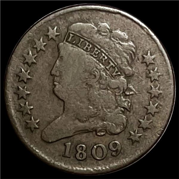 1809 Classic Head Half Cent LIGHTLY CIRCULATED
