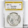 Image 1 : 1891-CC Morgan Silver Dollar PGA-MS64 Spitting