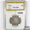 Image 1 : 1818 Capped Bust Quarter PGA-MS64