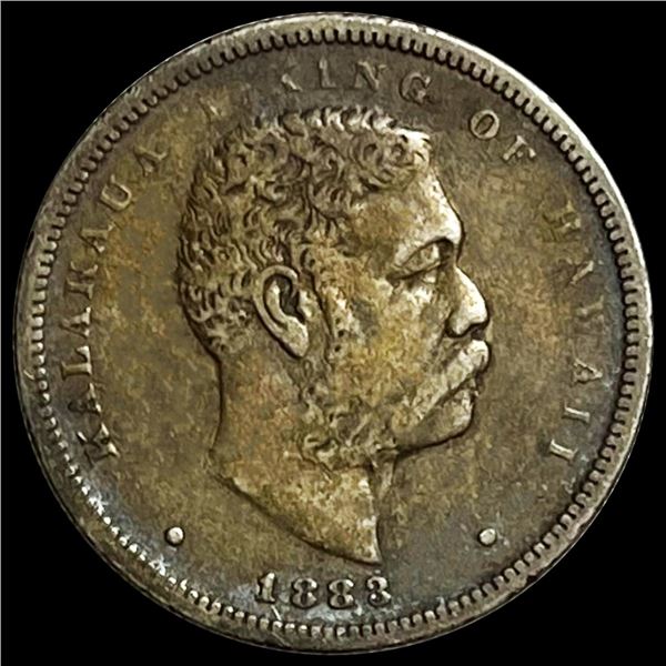 1883 Kingdom of Hawaii Half Dollar ABOUT UNC
