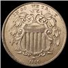 Image 1 : 1866 Shield Nickel CLOSELY UNCIRCULATED