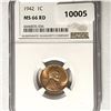Image 1 : 1942 Wheat Cent NGC-MS66 RD