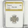 Image 1 : 1916-D Mercury Silver Dime PGA-G4