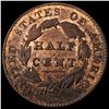 Image 2 : 1828 Classic Head Half Cent CLOSELY UNCIRCULATED