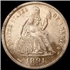 Image 1 : 1891 Seated Liberty Dime CLOSELY UNCIRCULATED