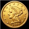 Image 1 : 1906 $2.50 Gold Quarter Eagle CLOSELY