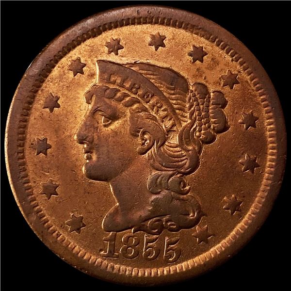 1855 Large Cent CLOSELY UNCIRCULATED