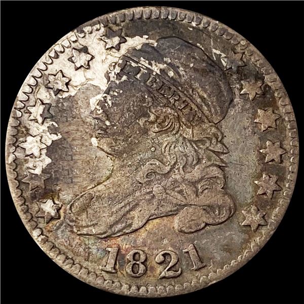 1821 Capped Bust Dime LIGHTLY CIRCULATED