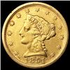 Image 1 : 1851 $2.50 Gold Quarter Eagle LIGHTLY CIRCULATED