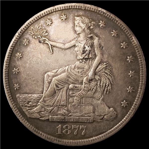 1877-S Silver Trade Dollar CLOSELY UNCIRCULATED