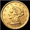 Image 1 : 1851 $2.50 Gold Quarter Eagle ABOUT UNCIRCULATED