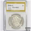 Image 1 : 1878-CC Morgan Silver Dollar PGA-MS63