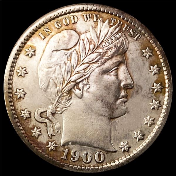 1900-S Barber Quarter CHOICE BU