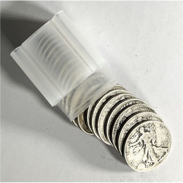 Semi-Key Dates Walking Half Dollar Roll (20) -