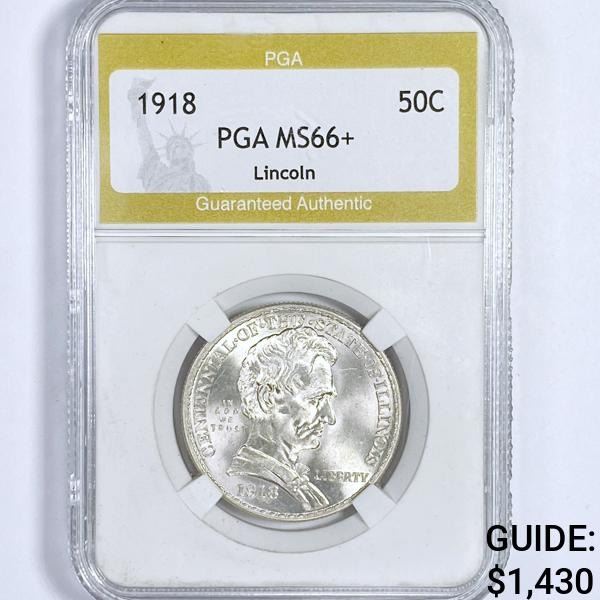 1918 Illinois Half Dollar PGA-MS66+