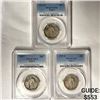 Image 1 : 1917 Set (3) Standing Liberty Quarter PCGS-VF, F