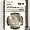 Image 1 : 1892 Morgan Silver Dollar NGC-MS64