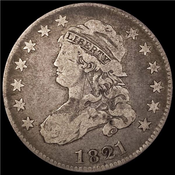 1821 Capped Bust Quarter NICELY CIRCULATED