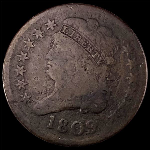 1809 Classic Head Half Cent NICELY CIRCULATED