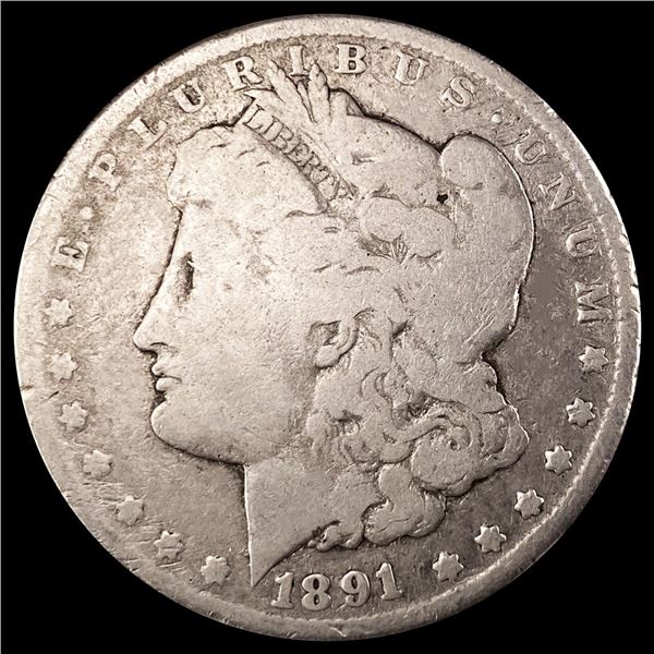 1891-CC Morgan Silver Dollar NICELY CIRCULATED