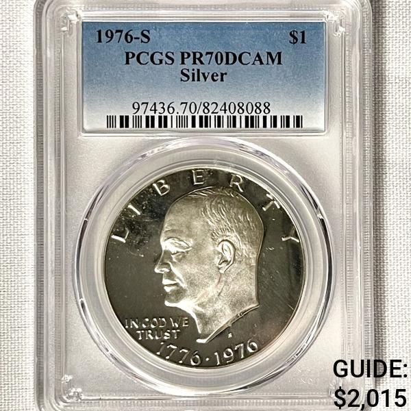1976-S Eisenhower Silver Dollar PCGS-PR70 DCAM