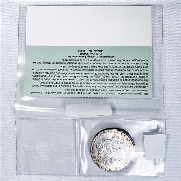 1887 Morgan Silver Dollar ICCS-MS64/65