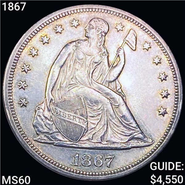 1867 Seated Liberty Dollar UNCIRCULATED