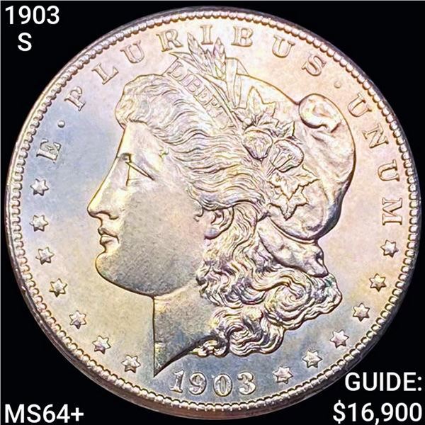 1903-S Morgan Silver Dollar CHOICE BU+