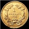Image 2 : 1862 Rare Gold Dollar UNCIRCULATED