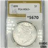 1899 Morgan Silver Dollar PGA-MS63+