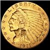 Image 1 : 1911 $2.50 Gold Quarter Eagle CLOSELY