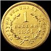 Image 2 : 1851 Rare Gold Dollar CLOSELY UNCIRCULATED