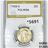 Image 1 : 1928-D Standing Liberty Quarter PGA-MS66