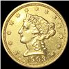 Image 1 : 1903 $2.50 Gold Quarter Eagle UNCIRCULATED