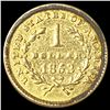 Image 2 : 1853 Rare Gold Dollar ABOUT UNCIRCULATED