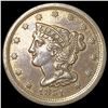 Image 1 : 1851 Braided Hair Half Cent CLOSELY UNCIRCULATED