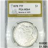 Image 1 : 1878 7TF Morgan Silver Dollar PGA-MS64 Rev of 79