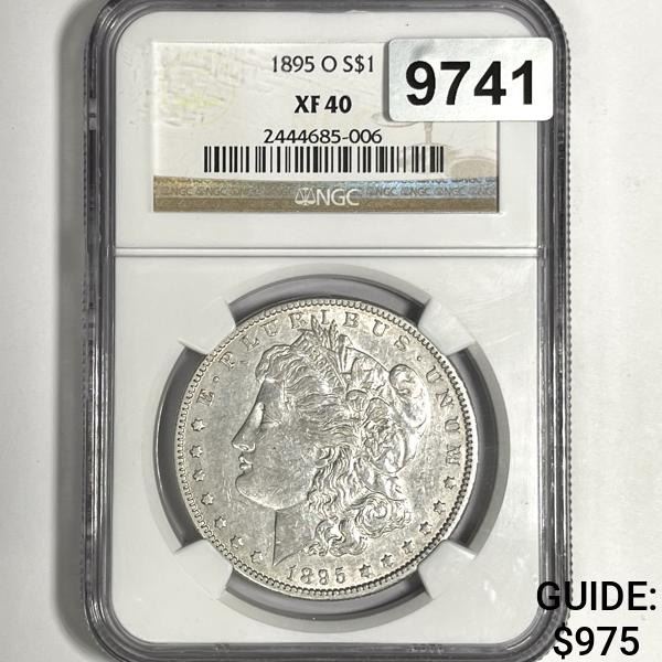 1895-O Morgan Silver Dollar NGC-XF40