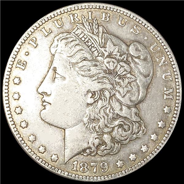 1879-S Rev 78 Morgan Silver Dollar NEARLY UNC