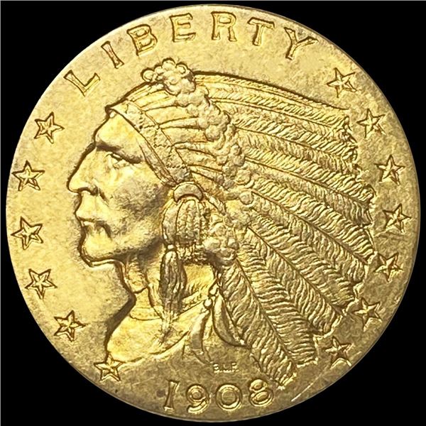 1908 $2.50 Gold Quarter Eagle UNCIRCULATED