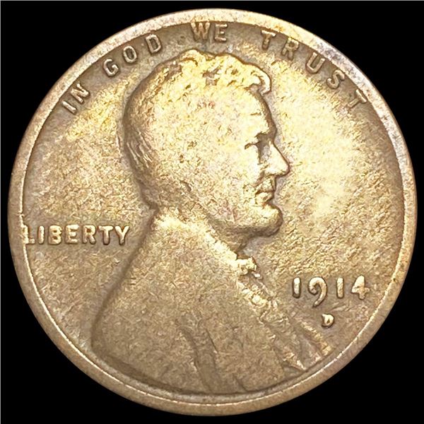 1914-D Wheat Cent LIGHTLY CIRCULATED