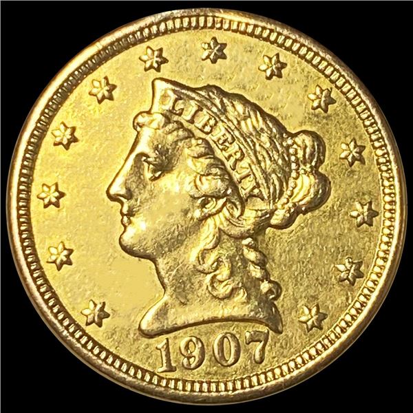 1907 $2.50 Gold Quarter Eagle CLOSELY