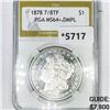 Image 1 : 1878 7/8TF Morgan Silver Dollar PGA-MS64+ DMPL