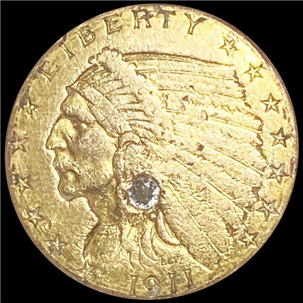 1911 $2.50 Gold Quarter Eagle LIGHTLY CIRCULATED