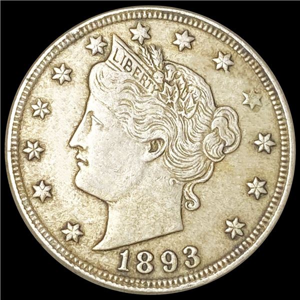 1893 Liberty Victory Nickel ABOUT UNCIRCULATED