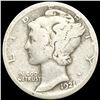 Image 1 : 1921-D Mercury Dime NICELY CIRCULATED