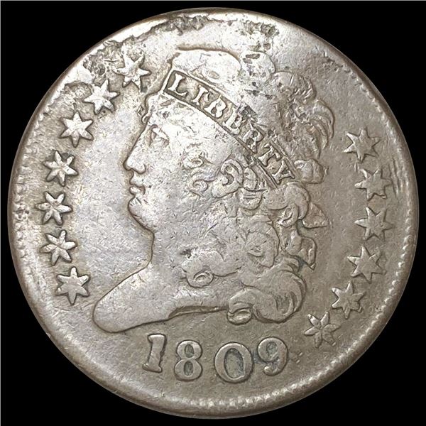 1809 Classic Head Half Cent LIGHTLY CIRCULATED